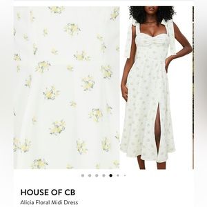 House of CB Alicia Floral MIDI dress